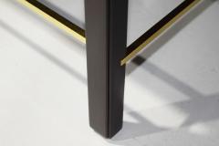 Edward Wormley Edward Wormley for Dunbar Cocktail Table with Brass Stretcher 1950s - 3027733
