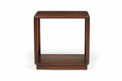 Edward Wormley Edward Wormley for Dunbar Dark Wooden Open Frame End Side Tables - 2787664