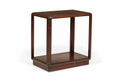 Edward Wormley Edward Wormley for Dunbar Dark Wooden Open Frame End Side Tables - 2787666