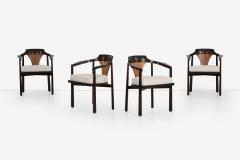 Edward Wormley Edward Wormley for Dunbar Dining Chairs 1965 Model 935 Horseshoe Chairs  - 3951538