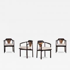 Edward Wormley Edward Wormley for Dunbar Dining Chairs 1965 Model 935 Horseshoe Chairs  - 3952287