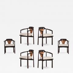 Edward Wormley Edward Wormley for Dunbar Dining Chairs 1965 Model 935 Horseshoe Chairs  - 4435094