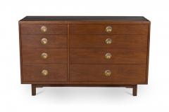 Edward Wormley Edward Wormley for Dunbar Furniture Walnut and Natzler Tile Eight Drawer Chest - 2793817
