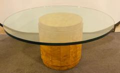 Edward Wormley Edward Wormley for Dunbar Glass and Olive Burl Wood Low Table - 2866234