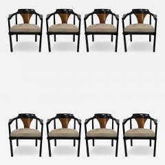 Edward Wormley Edward Wormley for Dunbar Horseshoe Dining Chairs Model 935  - 4123984