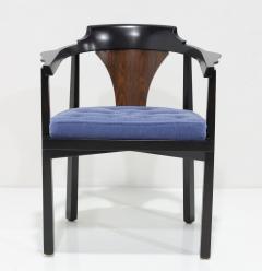 Edward Wormley Edward Wormley for Dunbar Horseshoe Dining Chairs Model 935 in Mohair - 3783588