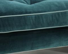 Edward Wormley Edward Wormley for Dunbar Janus Sofa in Raf Simons Velvet with Leather Trim - 4345421