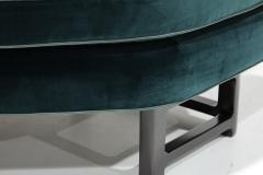 Edward Wormley Edward Wormley for Dunbar Janus Sofa in Raf Simons Velvet with Leather Trim - 4345422