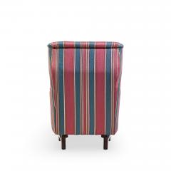 Edward Wormley Edward Wormley for Dunbar Janus Wingback Mahogany Lounge Chair and Ottoman - 4565145