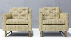 Edward Wormley Edward Wormley for Dunbar Lounge Chairs in French Upholstery - 2958215
