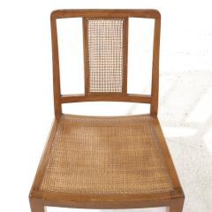 Edward Wormley Edward Wormley for Dunbar MCM Cane and Bleached Mahogany Dining Chair Set of 6 - 3902005