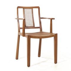 Edward Wormley Edward Wormley for Dunbar MCM Cane and Bleached Mahogany Dining Chair Set of 6 - 3902006