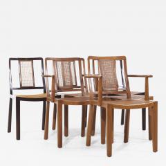 Set of 6 Bleached Mahogany Dining Chairs by Edward Wormley for Dunbar