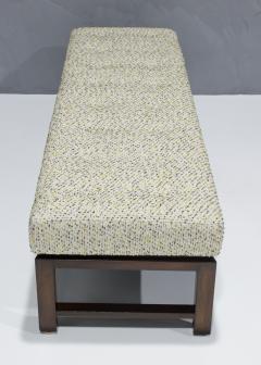 Edward Wormley Edward Wormley for Dunbar Mahogany Bench with Boucle Upholstery - 2962245