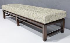 Edward Wormley Edward Wormley for Dunbar Mahogany Bench with Boucle Upholstery - 2962246