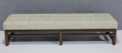 Edward Wormley Edward Wormley for Dunbar Mahogany Bench with Boucle Upholstery - 2962247