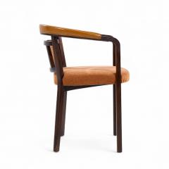Edward Wormley Edward Wormley for Dunbar Mahogany and Cane Dining Chairs Set of 4 - 4346076