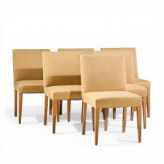 Edward Wormley Edward Wormley for Dunbar Mid Century Bleached Mahogany Dining Chairs Set of 6 - 4553111