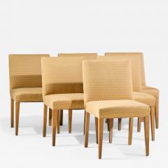 Edward Wormley Edward Wormley for Dunbar Mid Century Bleached Mahogany Dining Chairs Set of 6 - 4553124