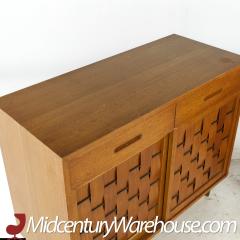 Edward Wormley Edward Wormley for Dunbar Mid Century Bleached Mahogany Sliding Door Credenza - 3692370