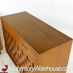 Edward Wormley Edward Wormley for Dunbar Mid Century Bleached Mahogany Sliding Door Credenza - 3692371