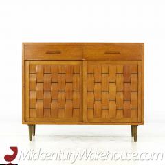 Edward Wormley Edward Wormley for Dunbar Mid Century Bleached Mahogany Sliding Door Credenza - 3692373