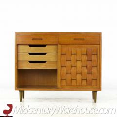 Edward Wormley Edward Wormley for Dunbar Mid Century Bleached Mahogany Sliding Door Credenza - 3692374