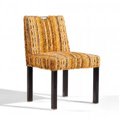 Edward Wormley Edward Wormley for Dunbar Mid Century Brass Handled Dining Chairs Pair - 4448998