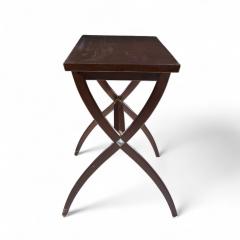 Edward Wormley Edward Wormley for Dunbar Mid Century Brass Walnut and Mahogany Console Table - 4346011
