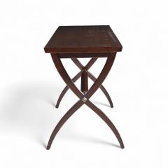 Edward Wormley Edward Wormley for Dunbar Mid Century Brass Walnut and Mahogany Console Table - 4346014