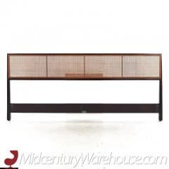 Edward Wormley Edward Wormley for Dunbar Mid Century Cane King Headboard - 3208879