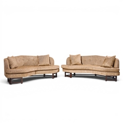 Edward Wormley Edward Wormley for Dunbar Mid Century Janus Sofas Pair - 4713290