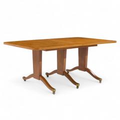 Edward Wormley Edward Wormley for Dunbar Mid Century Mahogany Expanding Dining Table 2 Leaves - 4359288