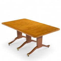 Edward Wormley Edward Wormley for Dunbar Mid Century Mahogany Expanding Dining Table 2 Leaves - 4359289