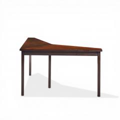 Edward Wormley Edward Wormley for Dunbar Mid Century Mahogany Janus Sofa Corner Table - 4569147