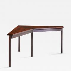Edward Wormley Edward Wormley for Dunbar Mid Century Mahogany Janus Sofa Corner Table - 4569685