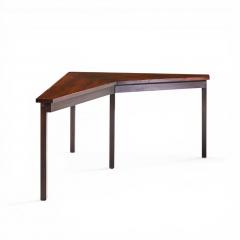 Edward Wormley Edward Wormley for Dunbar Mid Century Mahogany Janus Sofa Corner Table - 4569693