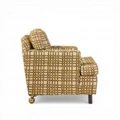 Edward Wormley Edward Wormley for Dunbar Mid Century Mahogany Lounge Chairs Pair - 4566691