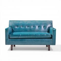 Edward Wormley Edward Wormley for Dunbar Mid Century Mahogany Loveseat Settee Sofa - 4560794