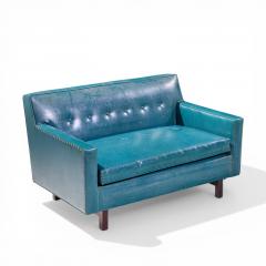 Edward Wormley Edward Wormley for Dunbar Mid Century Mahogany Loveseat Settee Sofa - 4560799