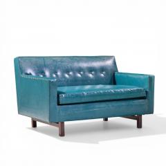 Edward Wormley Edward Wormley for Dunbar Mid Century Mahogany Loveseat Settee Sofa - 4560836