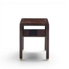 Edward Wormley Edward Wormley for Dunbar Mid Century Mahogany and Brass Side End Tables Pair - 4685613