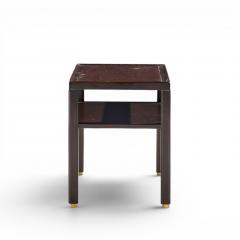 Edward Wormley Edward Wormley for Dunbar Mid Century Mahogany and Brass Side End Tables Pair - 4685615
