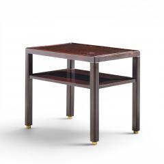 Edward Wormley Edward Wormley for Dunbar Mid Century Mahogany and Brass Side End Tables Pair - 4685616