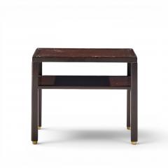 Edward Wormley Edward Wormley for Dunbar Mid Century Mahogany and Brass Side End Tables Pair - 4685618