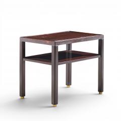 Edward Wormley Edward Wormley for Dunbar Mid Century Mahogany and Brass Side End Tables Pair - 4685620