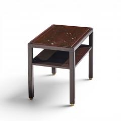 Edward Wormley Edward Wormley for Dunbar Mid Century Mahogany and Brass Side End Tables Pair - 4685621