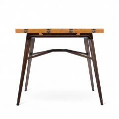 Edward Wormley Edward Wormley for Dunbar Mid Century Mahogany and Burlwood Flip Top Table - 4346033