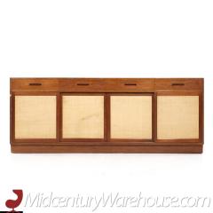 Edward Wormley Edward Wormley for Dunbar Mid Century Mahogany and Cane Credenza - 3684313