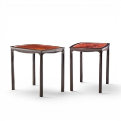Edward Wormley Edward Wormley for Dunbar Mid Century Rosewood Side End Tables Pair - 4710174
